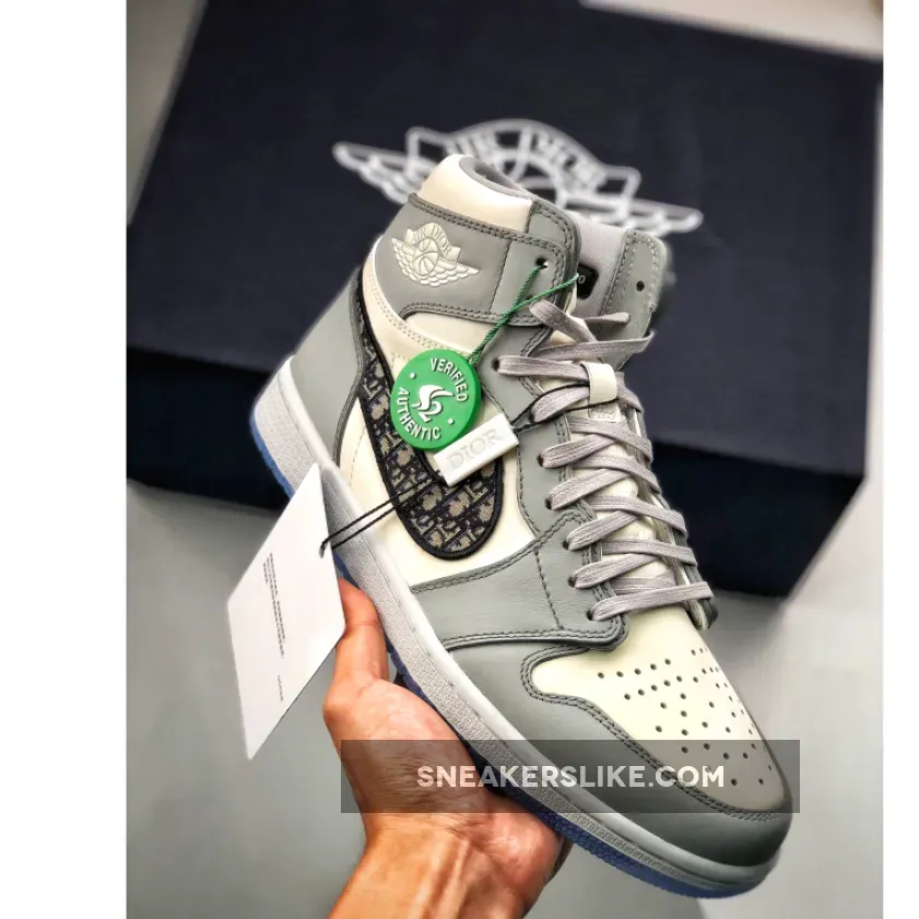 Air Jordan 1 Retro High Wolf Grey/Sail-Photon Dust-Whi CN8607-002 AJ1 - air jordan 1 mid dior