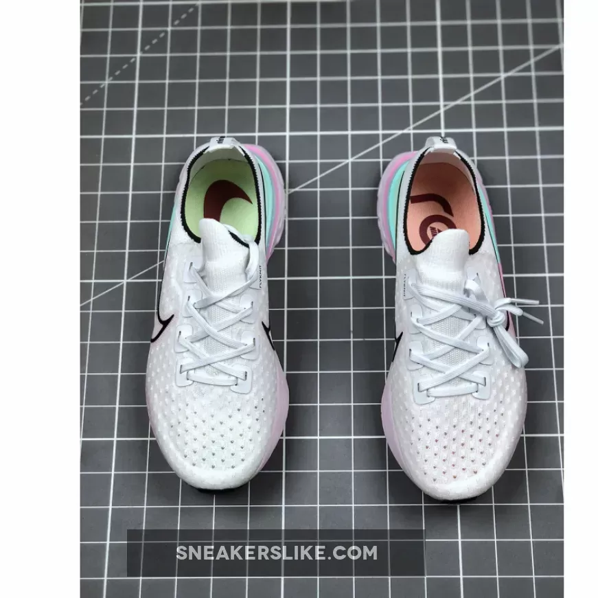 Ladies Nike React Infinity Run Flyknit White Iced Lilac Pistachi CD4372-100 To Buy