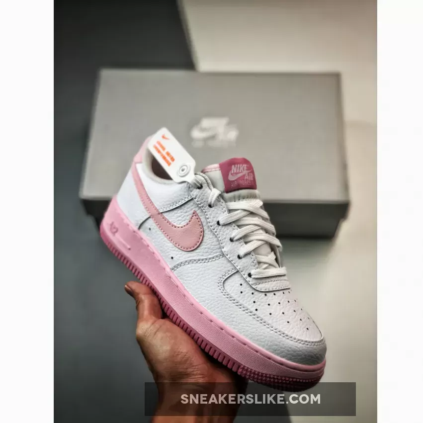 CT3839-107 Nike Air Force 1 Low GS White/Pink Foam-Elemental Pink nike air force pink