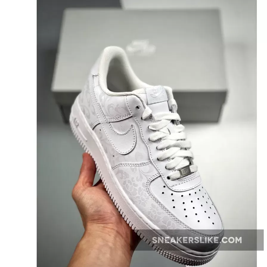 Nike Air Force 1 Low White Flowers / white nikes on sale