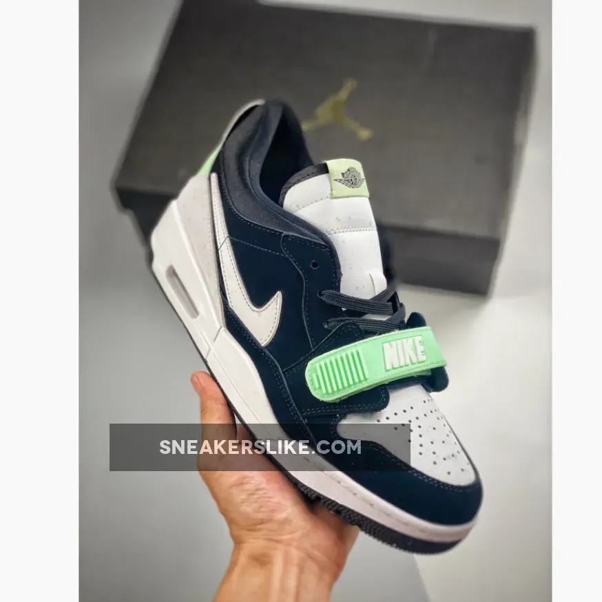 Jordan Legacy 312 Low Black White Teal Tint CJ5500-013 Teal Color Shoes
