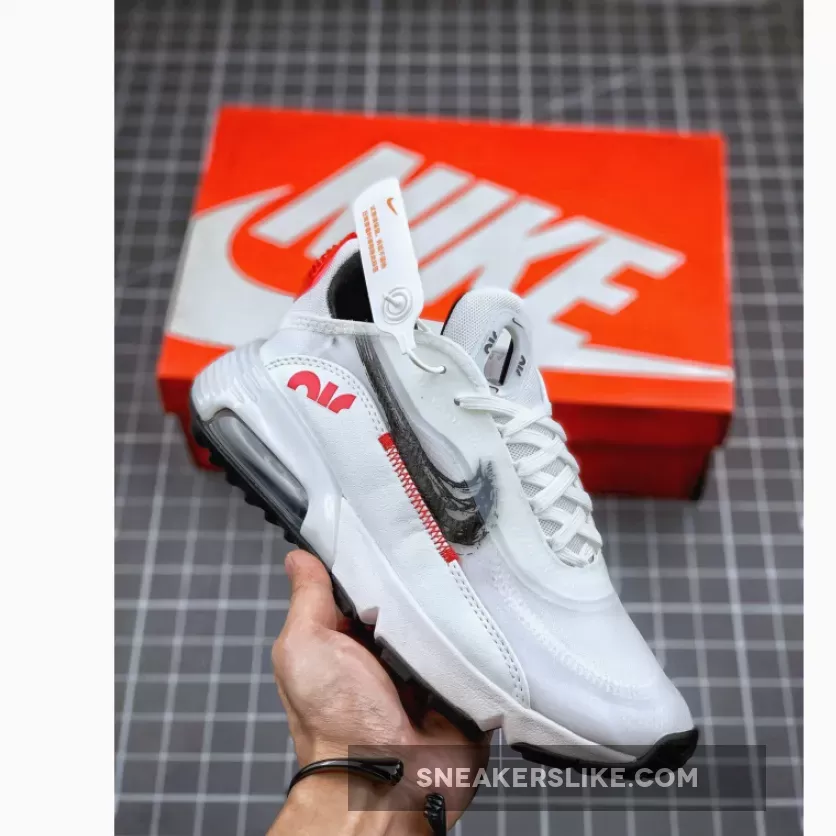 Nike Air Max 2090 Brushstroke White/University Red/Black DA4304-100 nike brushstroke