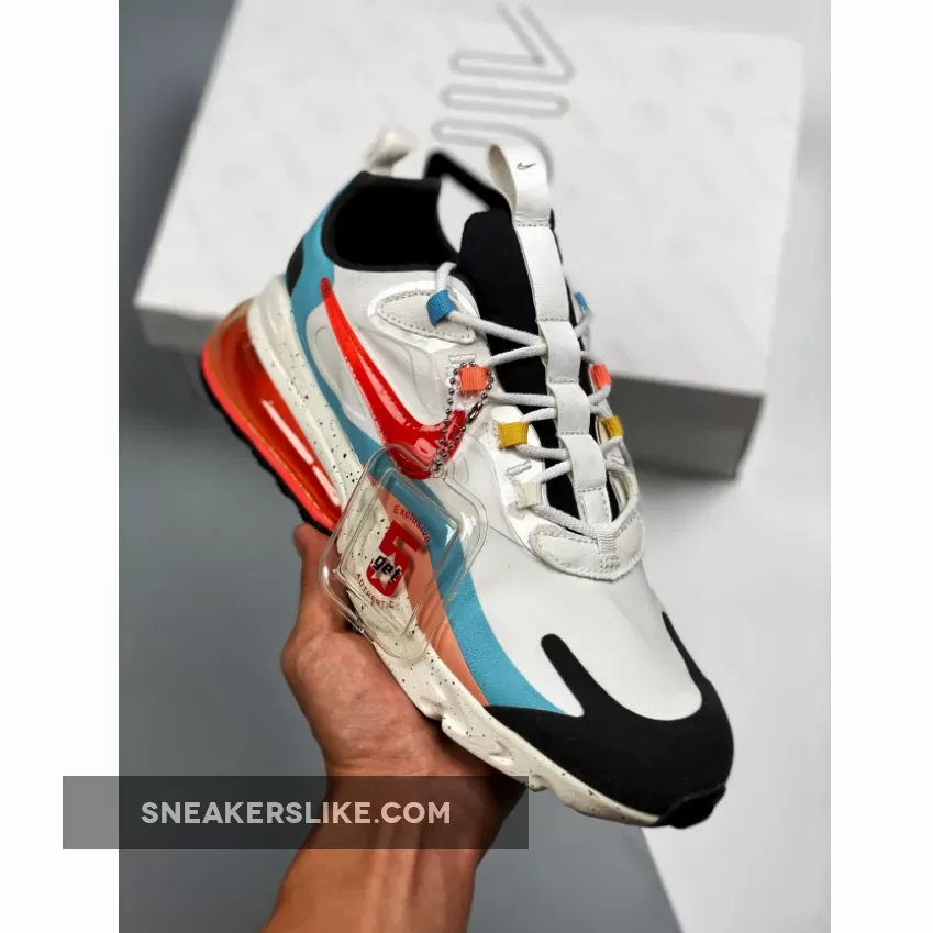 Vibrant Nike Air Max 270 React 'The Future is in the Air' DD8498-161 Nike Air Max 270 Infrared