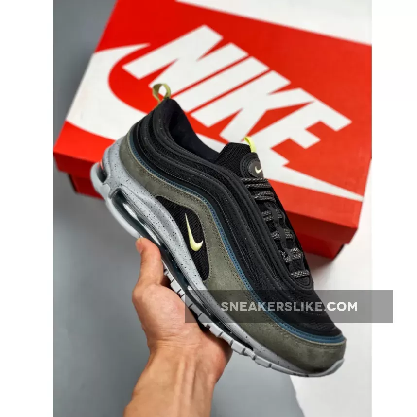 Nike Air Max 97 'Rock Climbing' Black Blue Olive DB4611-001 / green air max 97 womens