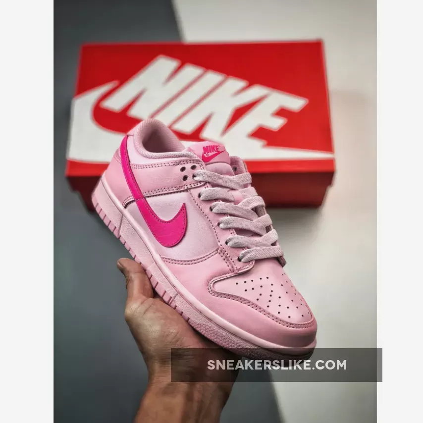 Nike Dunk Low GS Medium Soft Pink/Hyper Pink-Pink Foam - triple pink