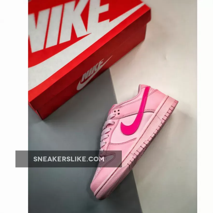 Nike Dunk Low GS Medium Soft Pink/Hyper Pink-Pink Foam - triple pink