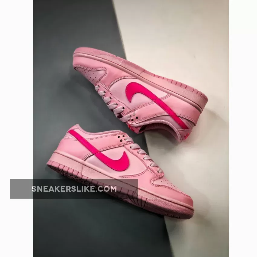 Nike Dunk Low GS Medium Soft Pink/Hyper Pink-Pink Foam - triple pink
