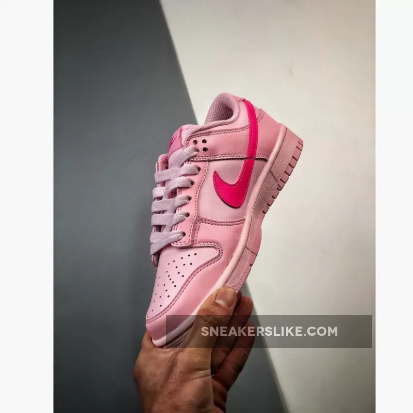 Nike Dunk Low GS Medium Soft Pink/Hyper Pink-Pink Foam - triple pink