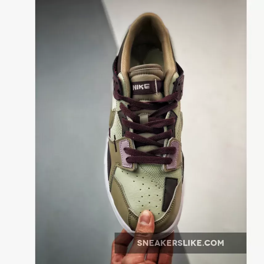 Nike Dunk Low Scrap Latte Tan/Brown DH7450-100 Brown Pink Nike