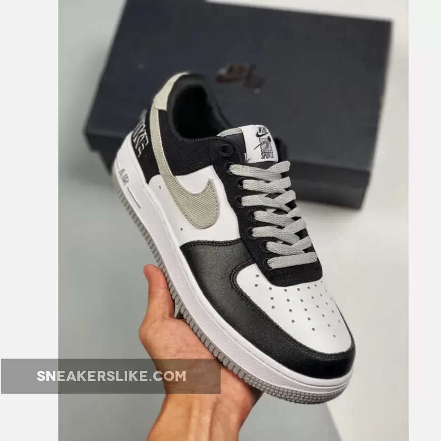 Nike Air Force 1 EMB Black/Fat Silver-White-Pine Green CT2301-001