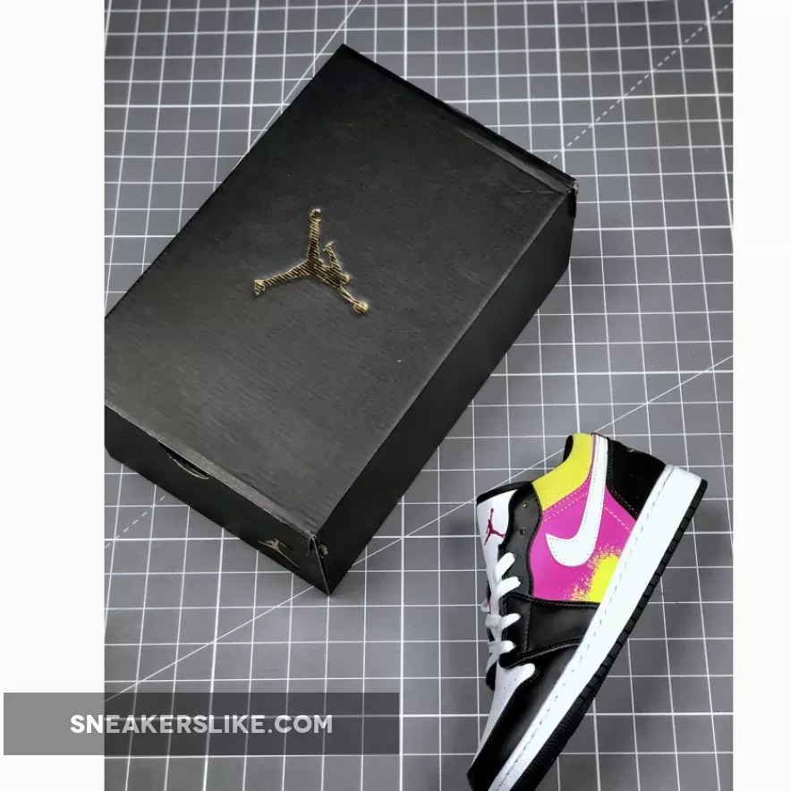 Air Jordan 1 Low 'Spray Paint Splatter' CW5564-001 - air jordan 1 spray paint