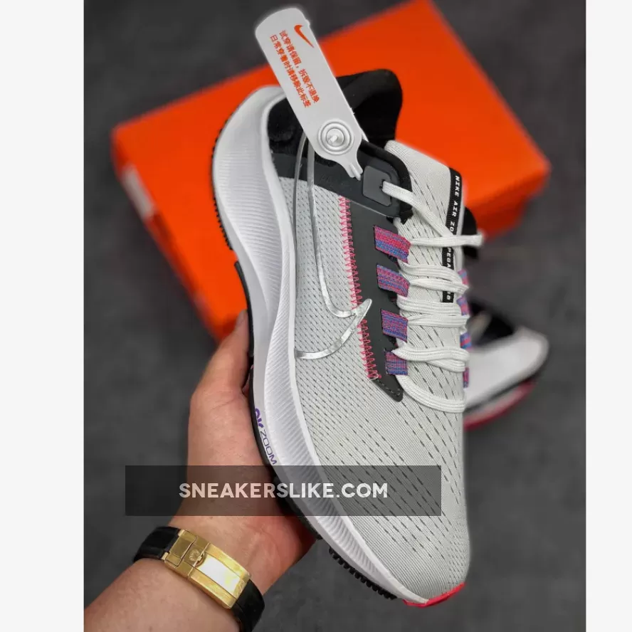 Nike Air Zoom Pegasus 38 White/Black/Flash Crimson/Metallic Silver black flash zoom