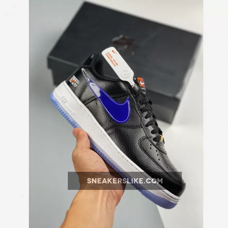 Kith x Nike Air Force 1 Low NYC Black Team Orange WMNS CZ7928-001 - kith air force 1 nyc black