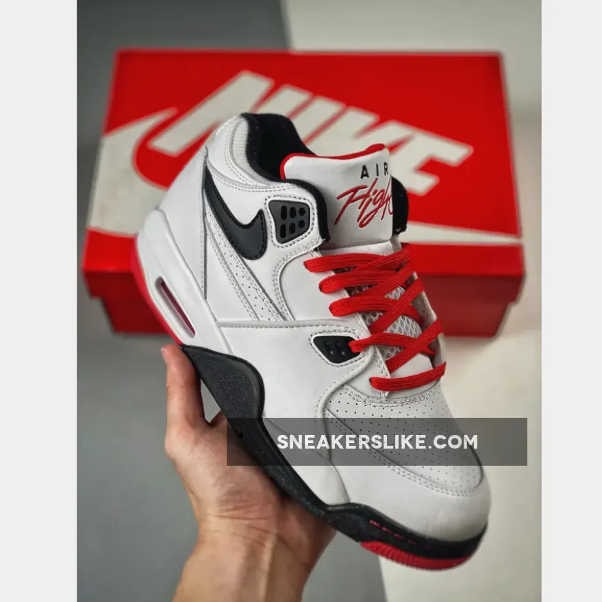 Nike Air Flight ’89 White/Black-Sport Red 306252-107