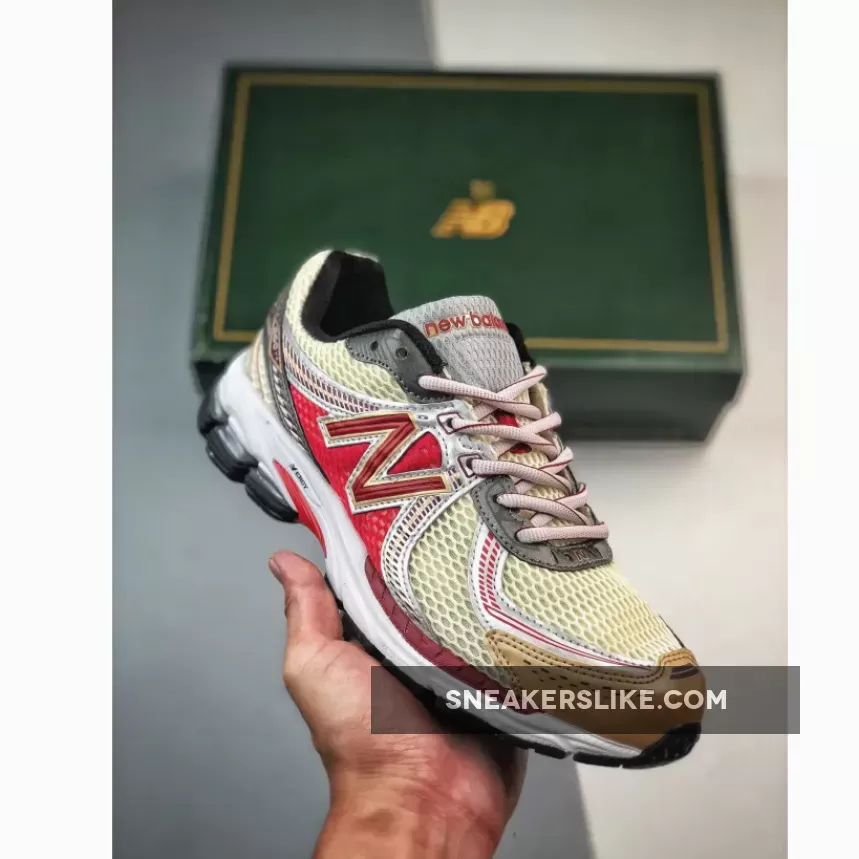 Aime Leon Dore x New Balance 860v2 Red/White/Gold aime leon dore jordan 4