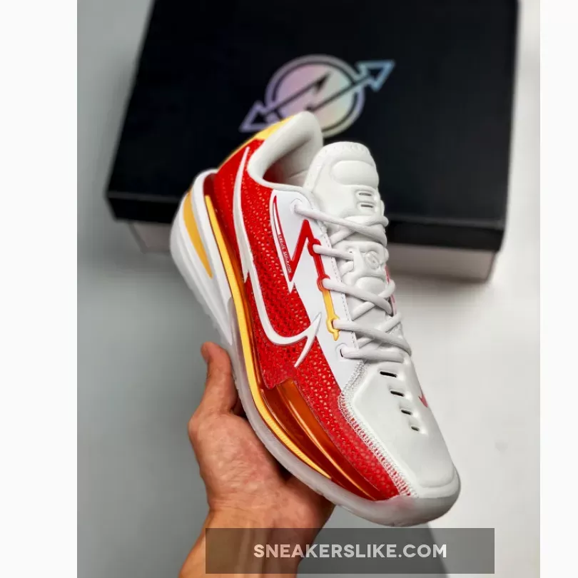 Nike Zoom GT Cut White Red Gold #nike air zoom gt cut