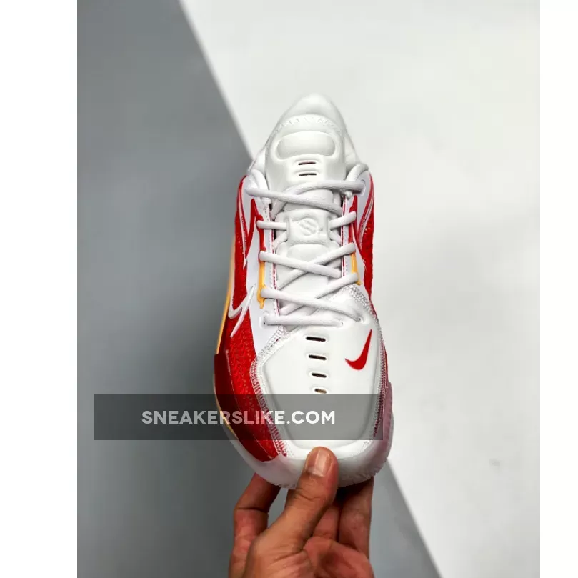 Nike Zoom GT Cut White Red Gold #nike air zoom gt cut