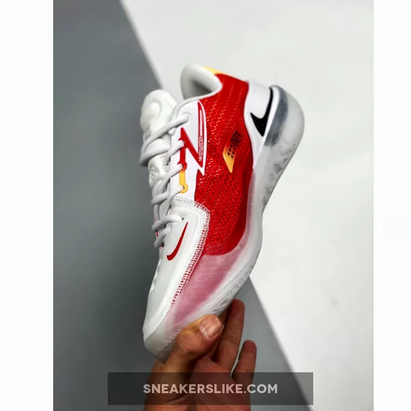 Nike Zoom GT Cut White Red Gold #nike air zoom gt cut