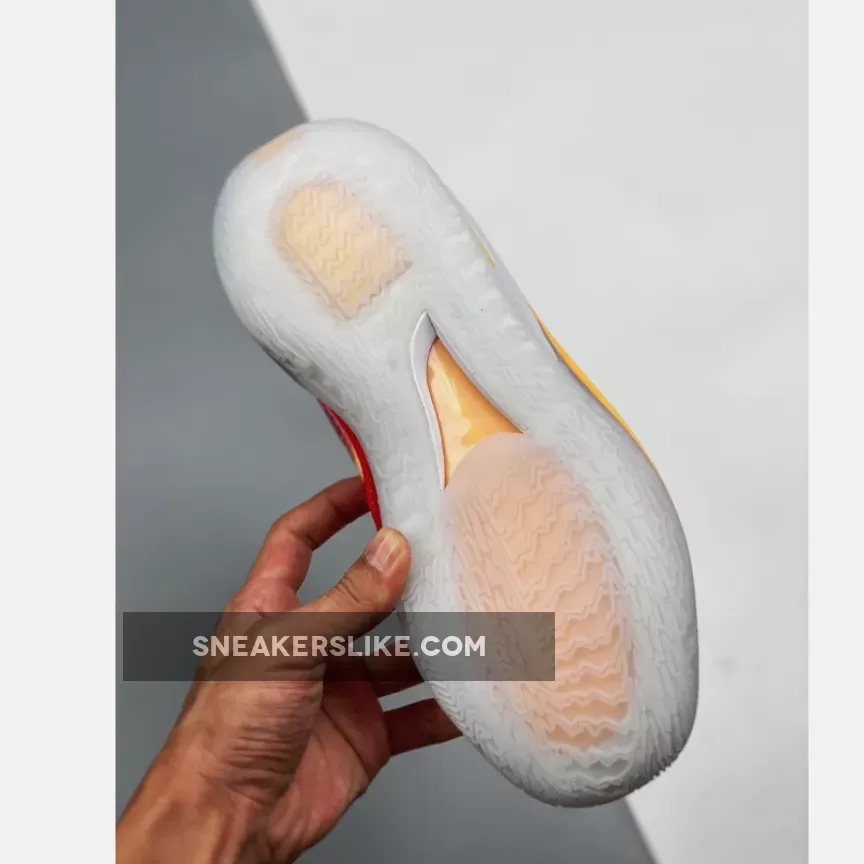 Nike Zoom GT Cut White Red Gold #nike air zoom gt cut