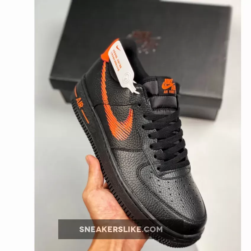 Nike Air Force 1 Low 'Zig-Zag' Black/Orange DN4928-001 / orange black and white air force 1