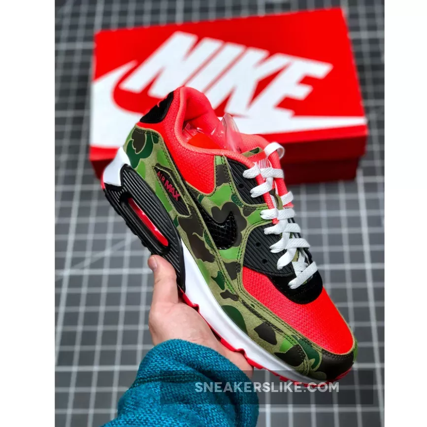 Nike Air Max 90 'Reverse Duck Camo' Infrared/Black / air max 90 camo