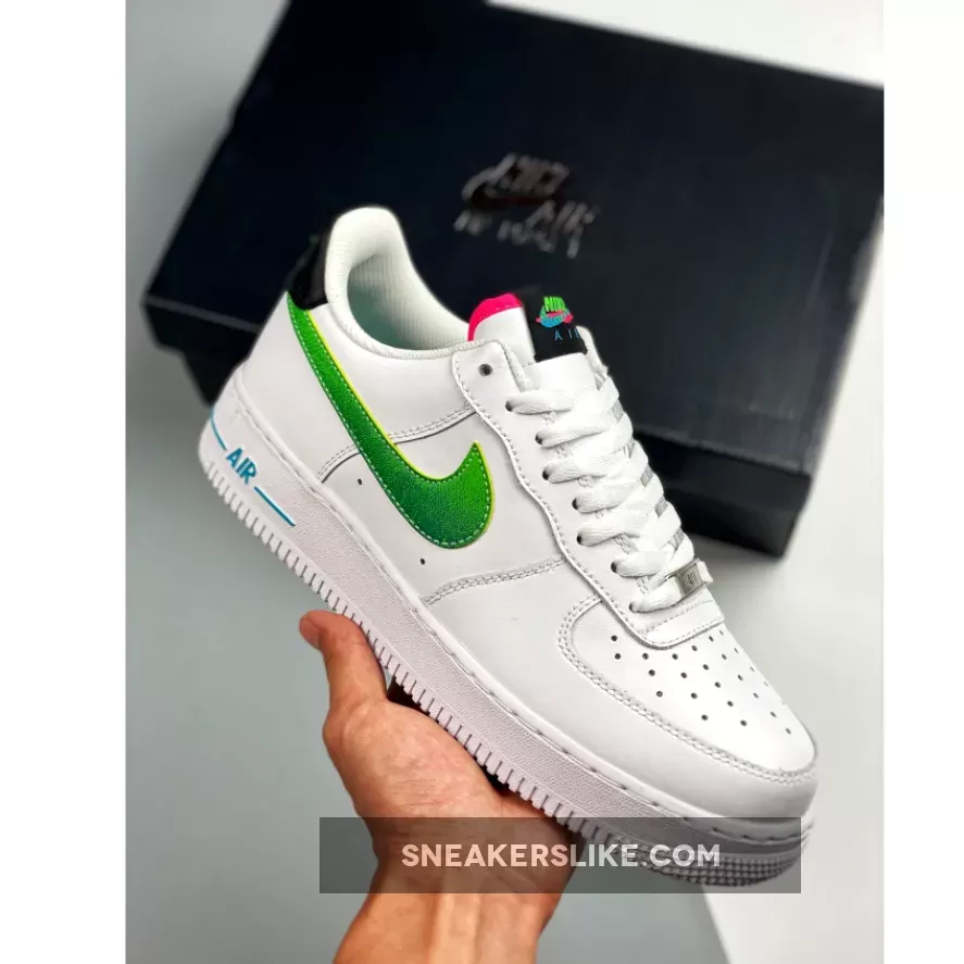 Nike Air Force 1 Low White/Aquamarine/Black/Green Strike Air Force Pink And Greens