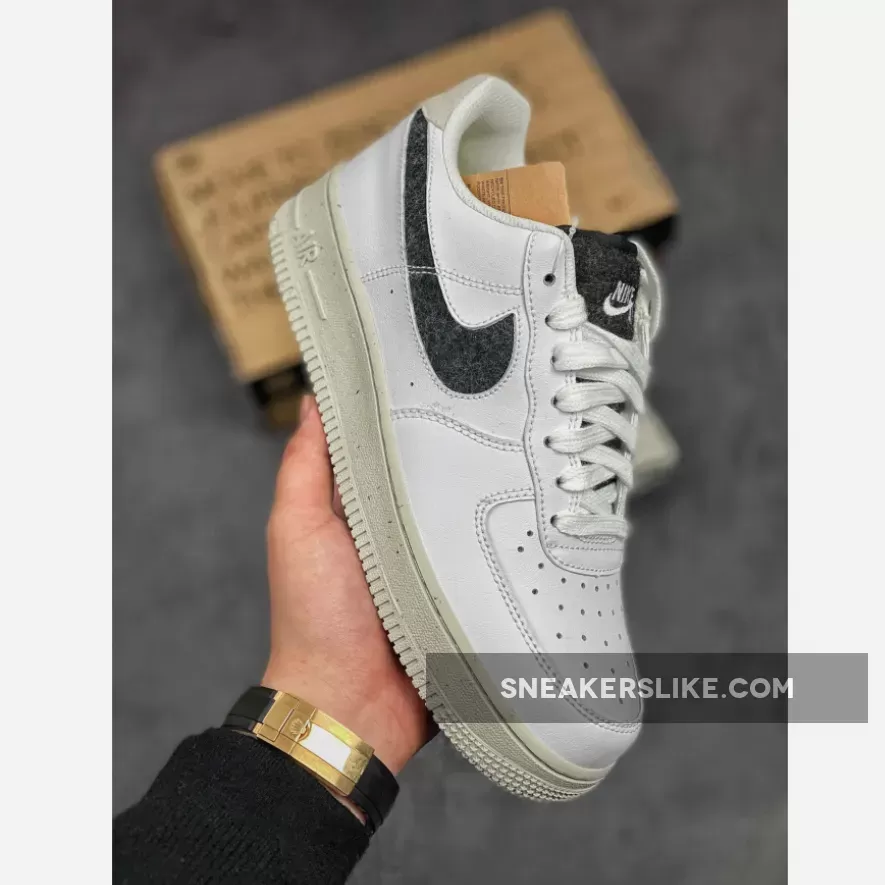Nike Air Force 1 07 Low White Black DA6682-100 #light bone af1