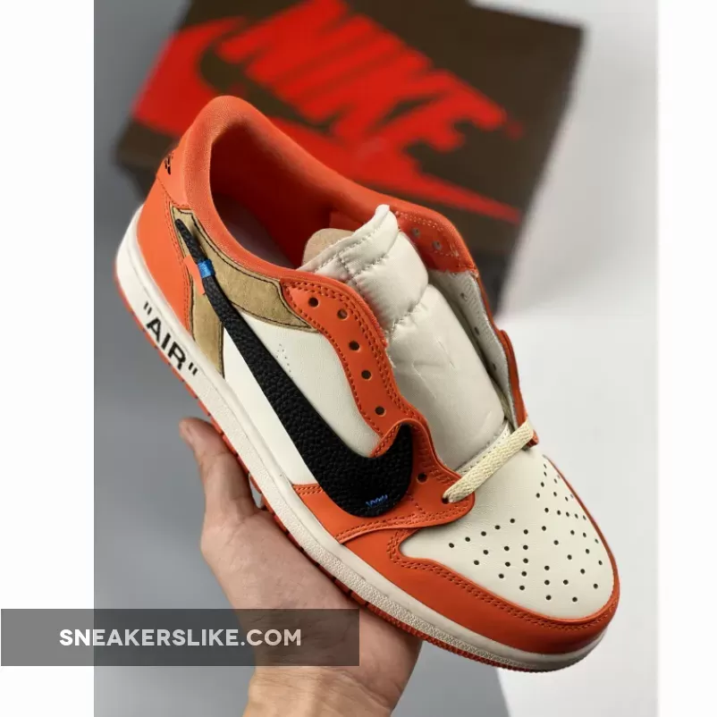Zach LaVine X Off-White X Air Jordan 1 Low 'Starfish' DJ4375-106-1 Online