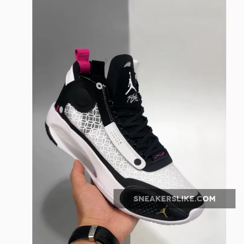 Air Jordan 34 'CNY' Black/Metallic Silver-White-Digital Pink AR3240-016 Outlet
