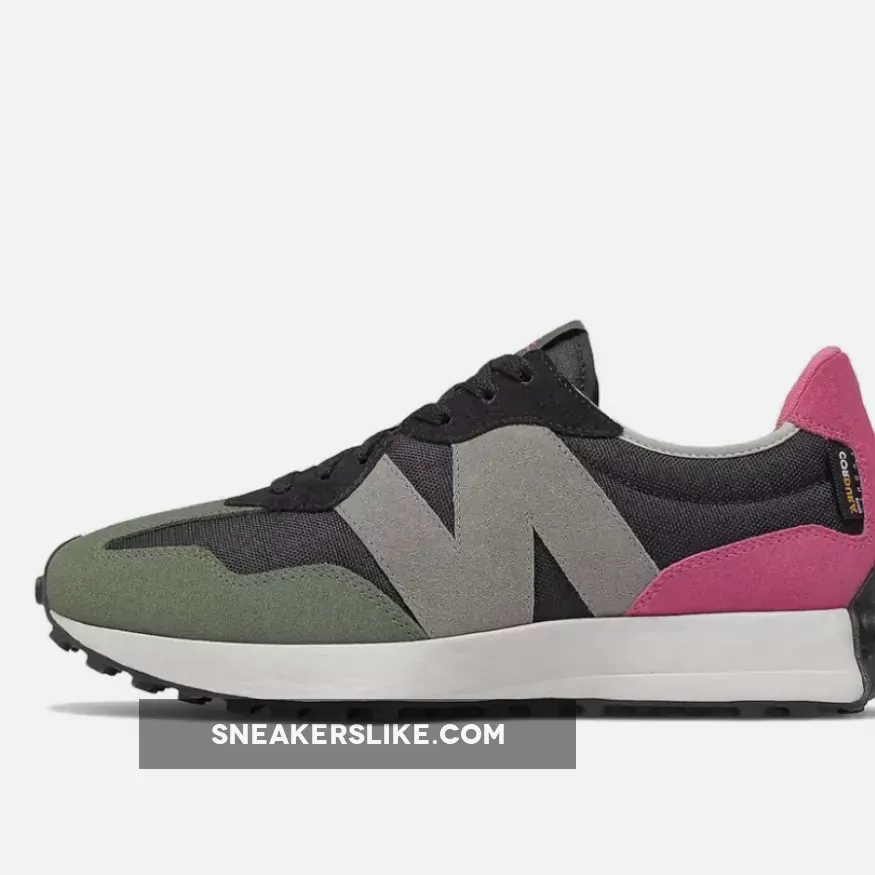 New Balance 327 Cordura Black Sporty Pink MS327WR1 Brand New