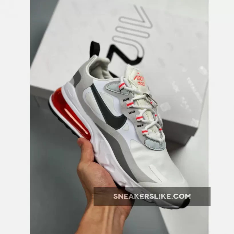 Nike Air Max 270 React White Flash Crimson CT1280-100 - air max 270 react flash crimson