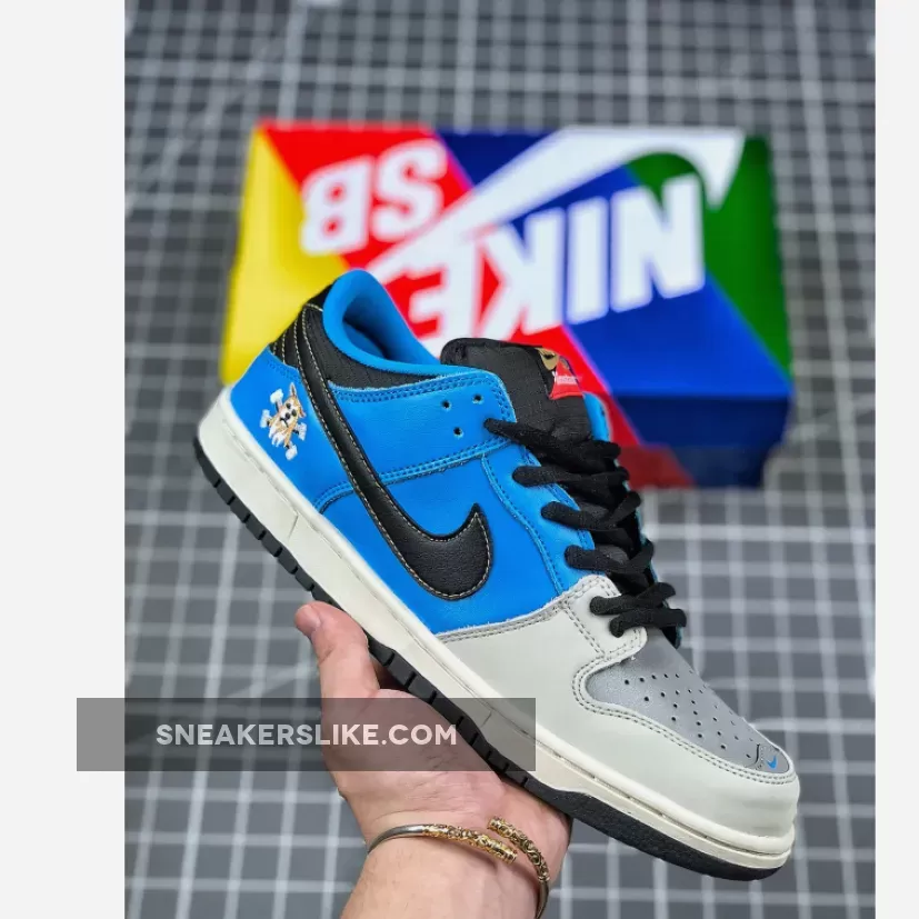 Instant Skateboards X Nike SB Dunk Low Blue Hero/Pale Ivory/Black CZ5128-400 For Sale