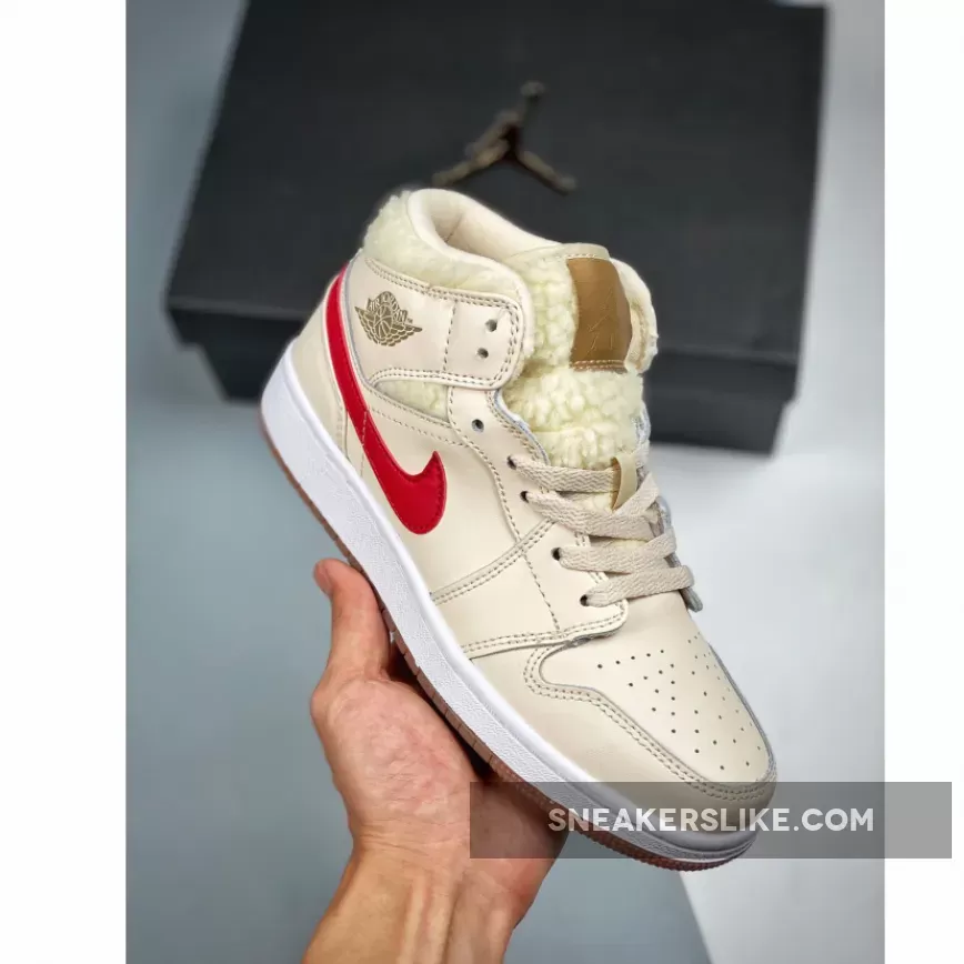 Women Air Jordan 1 Mid Gum Tan GS DO2207-264 #air jordans 1 pink and blue