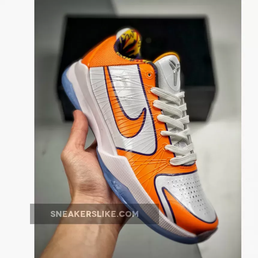 Devin Booker's x Nike Kobe 5 Protro White Orange / kobe 5 big stage