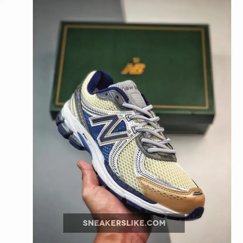Aime Leon Dore x New Balance 860v2 Blue/White/Gold / aime leon dore 860 v2