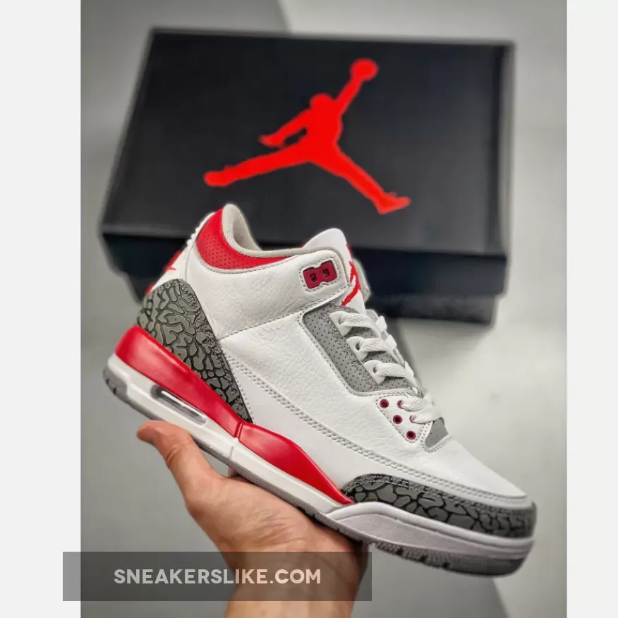 Air Jordan 3 OG White/Fire Red-Black DN3707-160 Aj3 Red