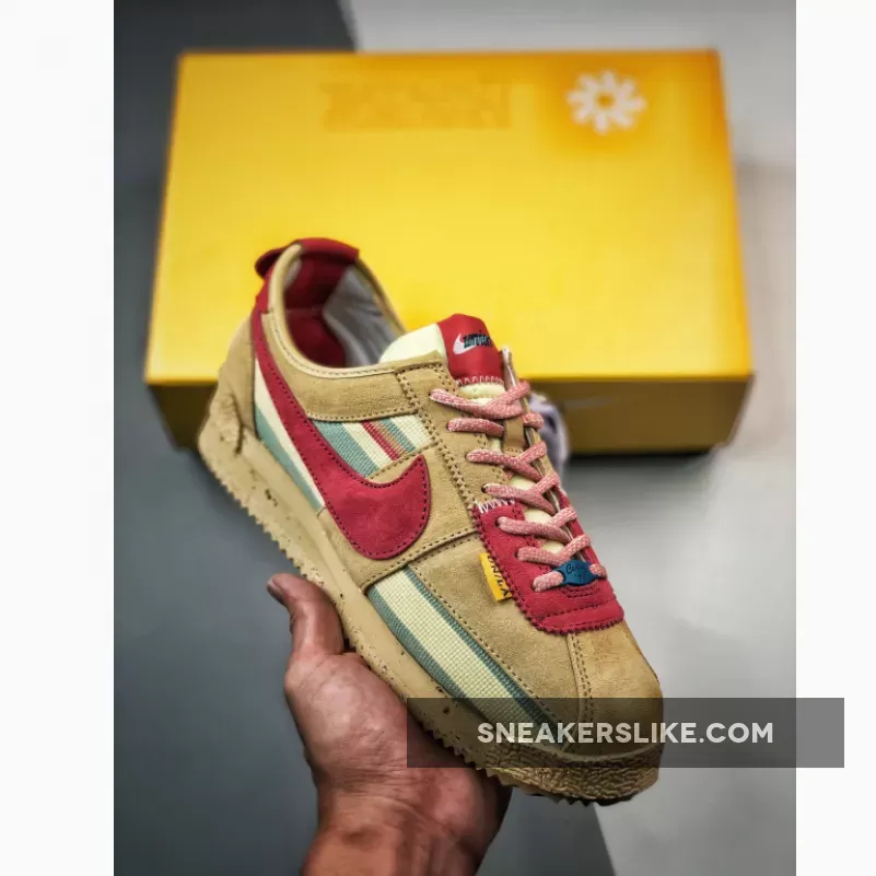 Union LA x Nike Cortez Khaki Red DR1413-200 Stockx Union Cortez