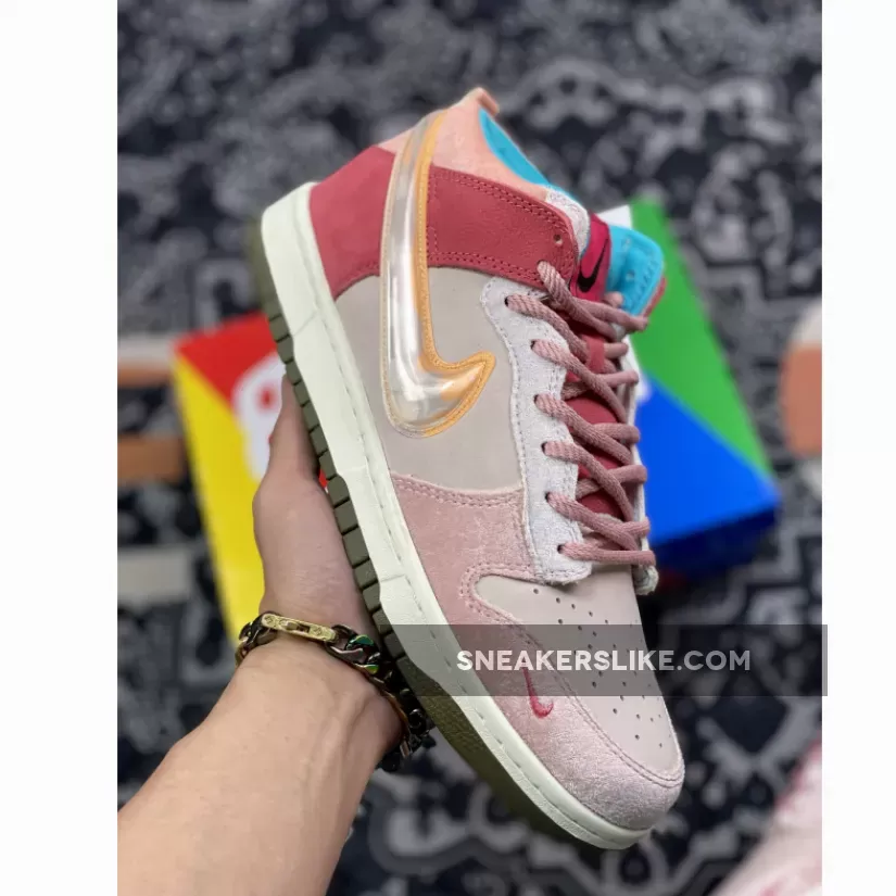 Social Status x Nike Dunk Mid 'Strawberry Milk' strawberry milk nike dunks