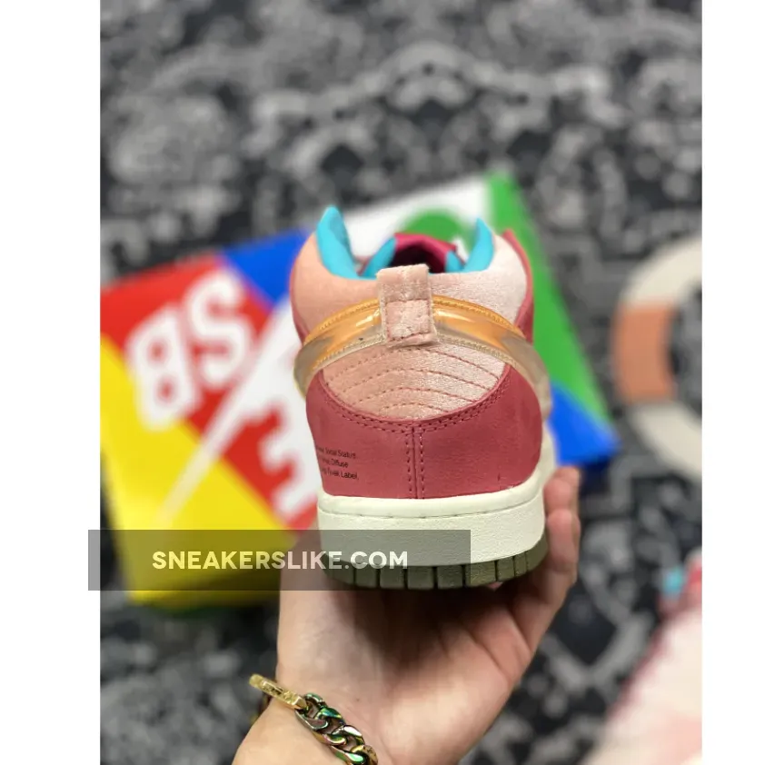 Social Status x Nike Dunk Mid 'Strawberry Milk' strawberry milk nike dunks