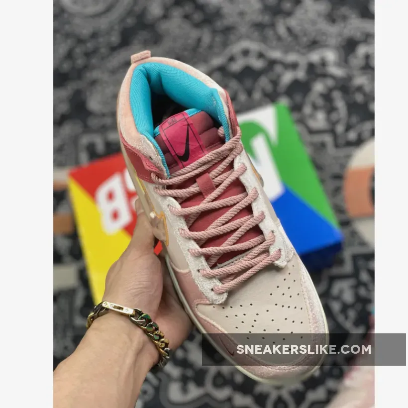 Social Status x Nike Dunk Mid 'Strawberry Milk' strawberry milk nike dunks