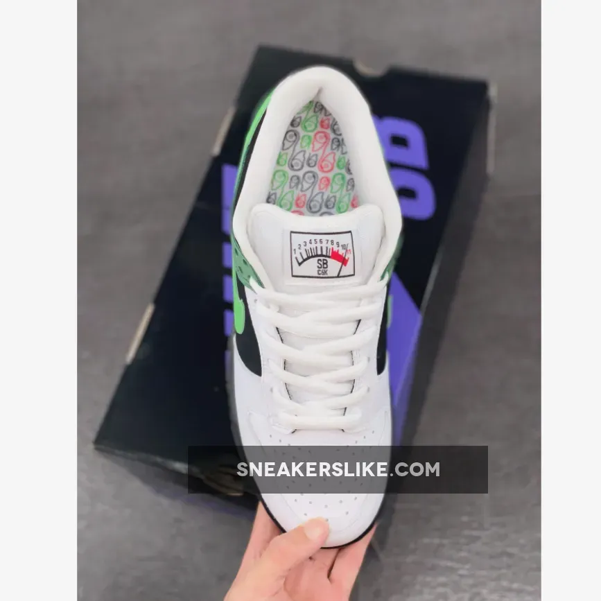 Nike Dunk Low Premium SB 'C & K' Black/Acid 313170-031 Brand New