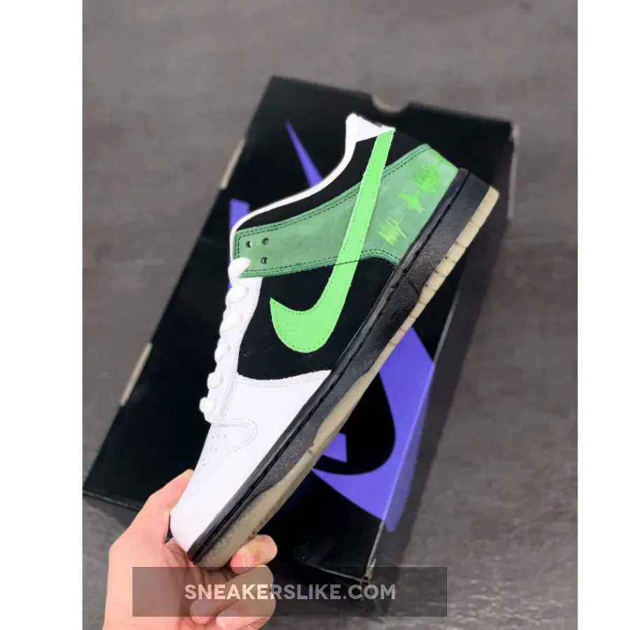 Nike Dunk Low Premium SB 'C & K' Black/Acid 313170-031 Brand New