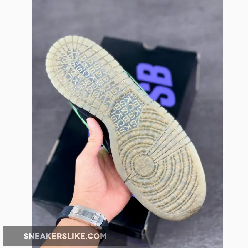 Nike Dunk Low Premium SB 'C & K' Black/Acid 313170-031 Brand New