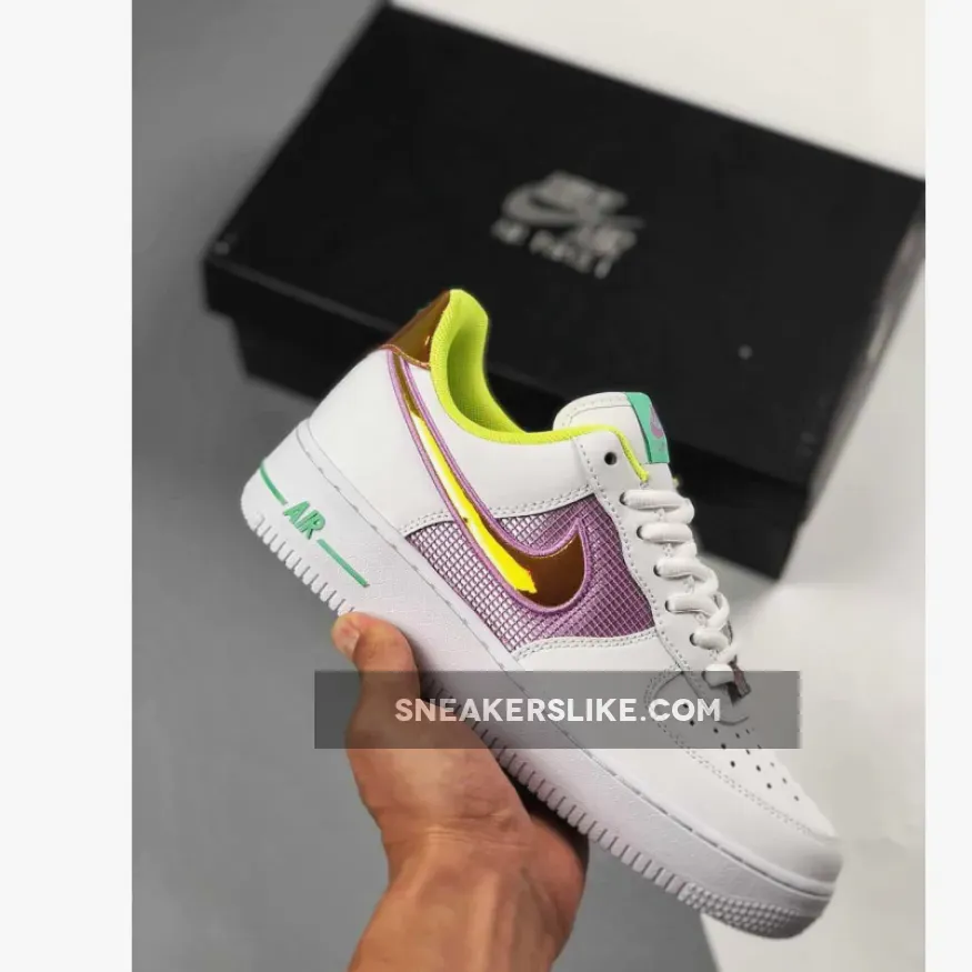 Nike Air Force 1 Pastel White Multicolour WMNS CW5592-100 #electro green jordan 6