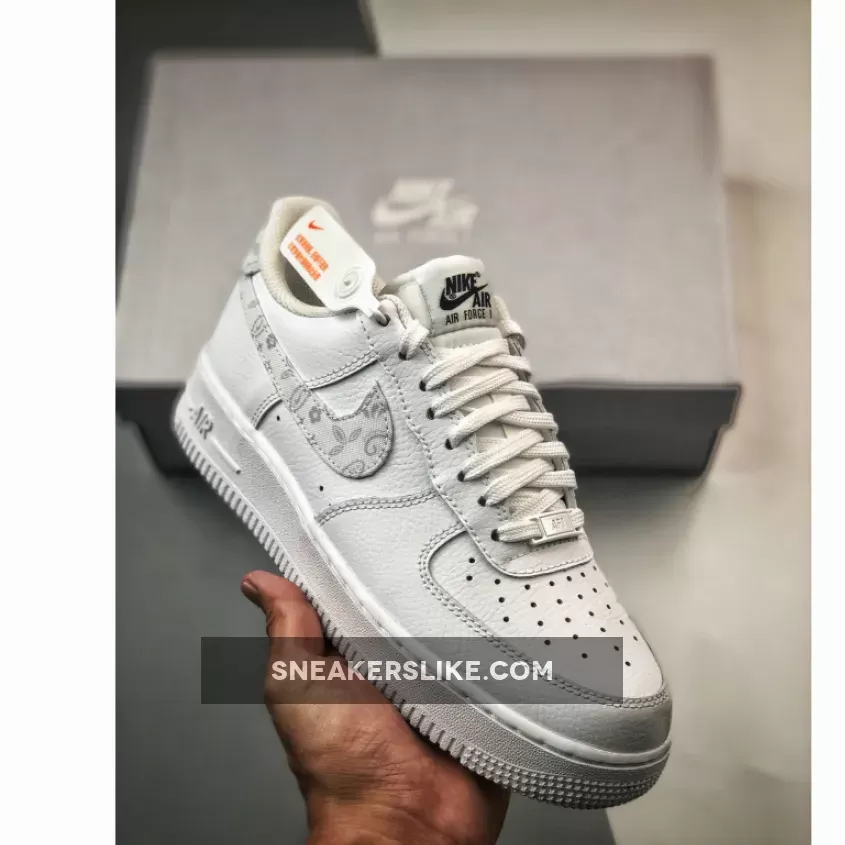 Nike Air Force 1 Low White Paisley DJ9942-100 Air Force 1 White Paisley