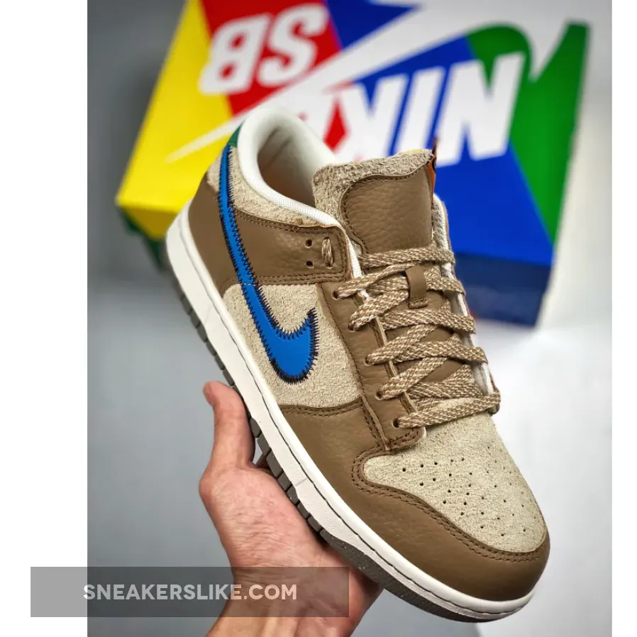 size? x Nike Dunk Low Dark Driftwood/Photo Blue-Rattan DO6712-200 / dark driftwood dunks