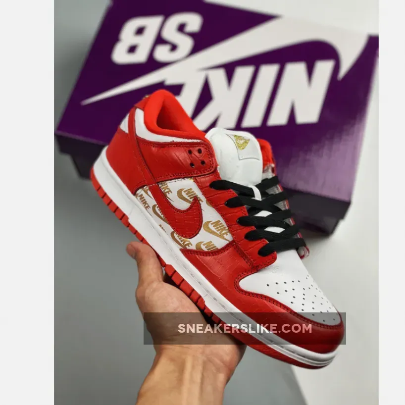 Nike Dunk Low Red White For Sale