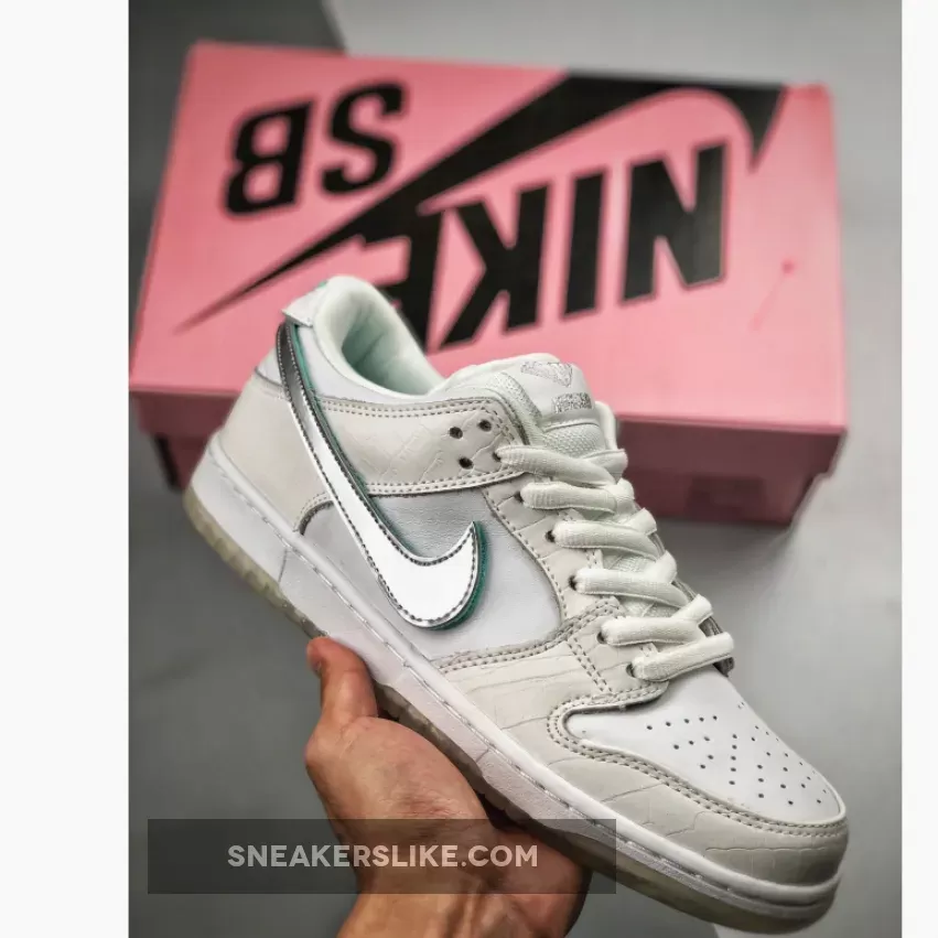 Diamond x Nike SB Dunk Low White - diamond dunk sb