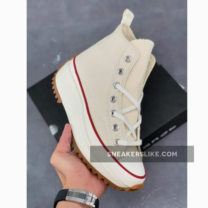 Converse Color Run Star Hike High Top Parchment - converse run star hike hi sneakers in parchment