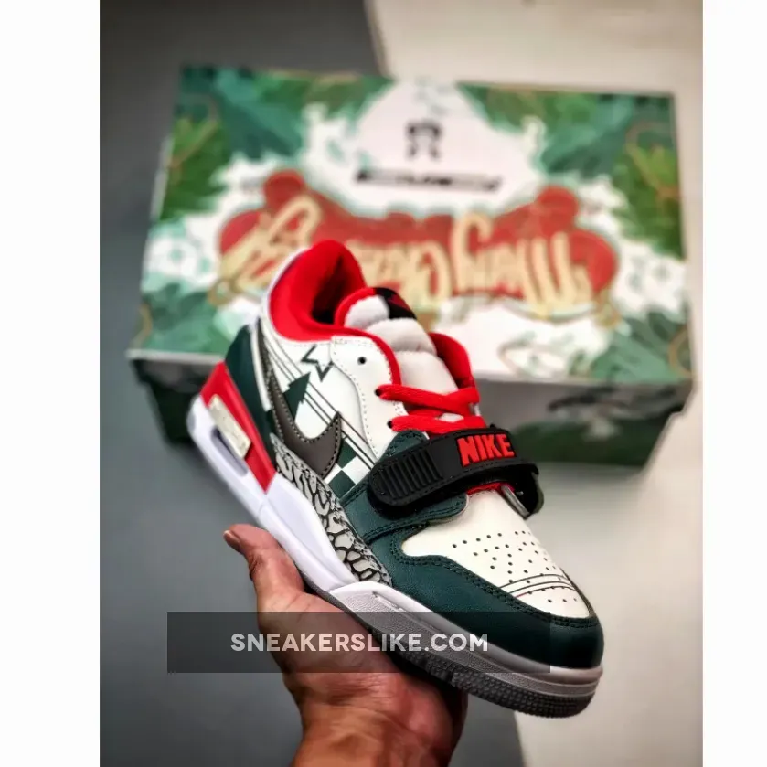 Online Jordan Legacy 312 Low 'Christmas' White Red Green SN-850275640